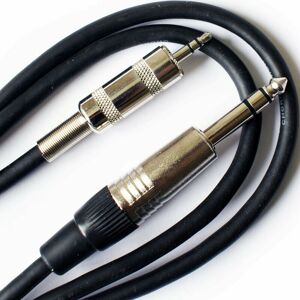 LOOPS Pro 6m 6.35mm to 3.5mm Stereo Jack Plug Male Cable Audio ¼' aux Headphone Lead