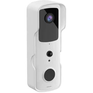 Narrow Style Video Door Bell with Indoor Chime (IP53) White - White - Securefast