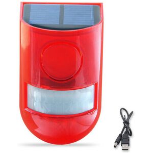 NEIGE Solar Powered Outdoor Alarm Siren for Home, Farm, Hacienda, Apartment, Yard, Garden