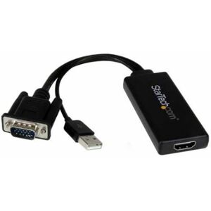 Startech - vga to hdmi Adapter with usb Audio - Black