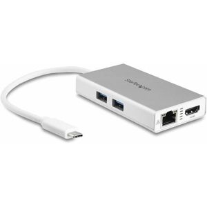 Startech - usb c Multiport Adapter 4K 60W pd Silver - Silver/White