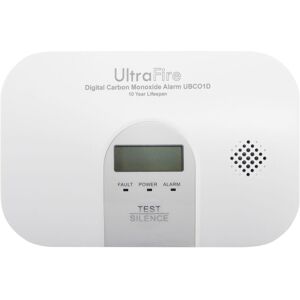 Ultrafire - UBCO1D - 10 Year Life Digital Carbon Monoxide Alarm 5 Year Warranty