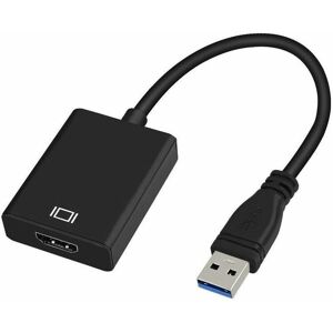 Alwaysh - usb 3.0 to hdmi Adapter, usb 3.0/2.0 to hdmi Converter 1080P Full hd (Male to Female) with Audio for Laptop hdtv Projector Compatible with