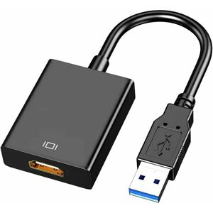 HOOPZI Usb to hdmi Adapter, usb 3.0/2.0 to hdmi Cable Multi-Display Video Converter- pc Laptop Windows xp 7/8/8.1/10,Desktop, Laptop, pc, Monitor,