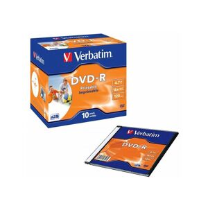 Verbatim - Dvd-R Jwl Cs Print Pk10 - VM35211