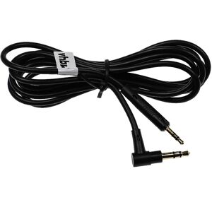 Audio aux Cable compatible with akg K840, K840KL, K845, K845BT, N90, N90Q, Y40 Headphones - With 3.5 mm Jack, Black - Vhbw