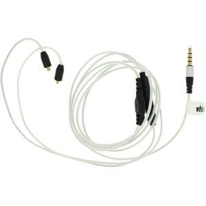 Audio aux Cable compatible with Audiosense T100, TK200 Headphones - Audio Cable, 3.5 mm Jack, 120 cm Silver - Vhbw