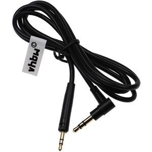 Audio aux Cable compatible with Bose QuietComfort 25, 35, 35 ii Headphones - With 3.5 mm Jack, 100cm, Black - Vhbw