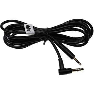 Audio aux Cable compatible with Bose QuietComfort 25, 35, 35 ii Headphones - With 3.5 mm Jack, Black - Vhbw