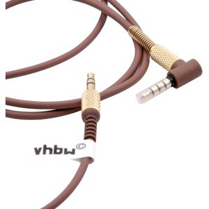 vhbw Audio AUX Cable compatible with Marshall Kilburn 3, Major 3, Major 4 Headphones - With 3.5mm Jack, 150 - 230cm, Gold/Brown