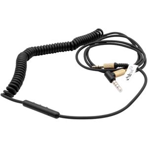 Audio aux Cable compatible with Marshall Monitor, Monitor 2, Woburn Headphones - With 3.5mm Jack, 150 - 230cm, Gold/Black - Vhbw