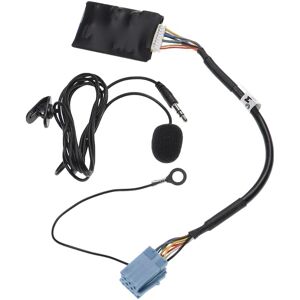 Bluetooth Adapter compatible with Audi A2 1999-2005 Delta (except Delta cc) Car Radio - Incl. Microphone, Jack Cable + Clip - Vhbw