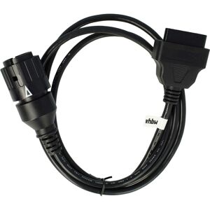 vhbw OBD2 Adapter 10 Pin to OBD2 16Pin compatible with BMW F 800 S K71 Motorbike - 150 cm