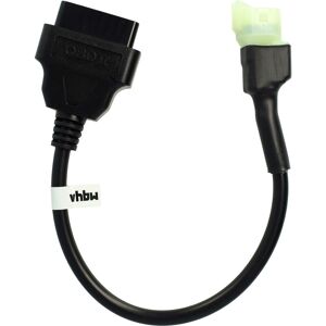 VHBW OBD2 Adapter 4 Pin to OBD2 16Pin compatible with Honda S-Wing 125 / 150, sh 300i (2007 - 2016), xl 125 v Varadero (2007 - 2013) Motorbike - 28 cm