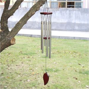 Wind Chime with Soothing and Relaxing Sound, 6 Aluminum Tubes Wind Chime Outdoor Wind Chimes for Home, Garden, Yard, Balcony, Indoor Decor Denuotop