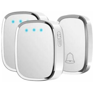 Day Plus - Wireless Doorbell, Portable Weatherproof Wall Plug-in Cordless Door Bell Chime Kit at 1000-feet Range with 36 Tunes, led Indicator, 4