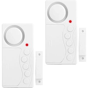 Csparkv - 2 Pack Freezer Door Alarm, 3/15/30/60 Seconds Window Security Alarm, Door Open Alarm with 4 in 1 Door Sensor