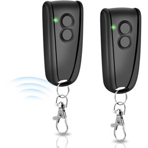 Tlily - 2pcs 433.92MHz Remote Control for Garage Door Opener, 2 Channels Handheld Transmitter RSC2, RSE2