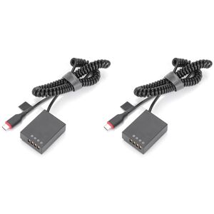 TLILY 2X usb Type c NP-W126S Dummy Battery dc Power Adapter for X-T1 X-S10 X-T30 ii X-T20 X-T10 X-T200 Camera Charger