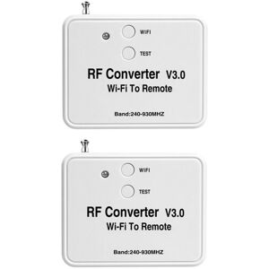 Tlily - 2X Wifi Remote Control rf Radio Frequency Converter 240-930Mhz for Garage Door Smart Home