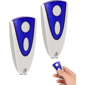 SJQKA 433.92MHz Garage Door Remote Control for Novoferm Novotron 502 MAX43-2, 512 MIX43-2, 522/524 Design, 2 Channel, Battery Operated, with Pager (2 Pack)