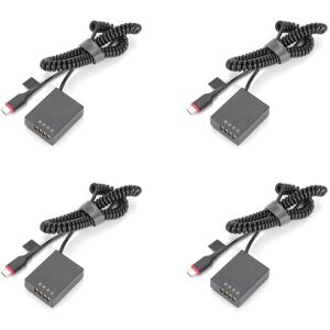 TLILY 4X USB Type C NP-W126S Dummy Battery DC Power Adapter for X-T1 X-S10 X-T30 II X-T20 X-T10 X-T200 Camera Charger