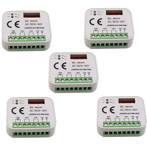 TLILY 5X Garage Door Remote Control Receiver 2 Channel Controller Switch for 433 868 MHz Transmitter rx Multi-Frequency 433-900MHZ