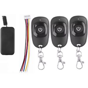 TLILY DC5 -12V Mini Relay Remote Control Switch Small Contact Learning Code Wireless Receiver Transmitter ASK 433Mhz
