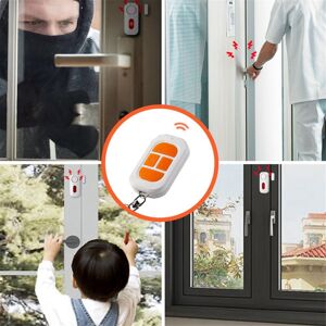 TLILY Door and Window Alarm Multi-Functional Anti-Theft Wireless Remote Control Sensor 130DB