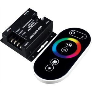 TLILY Led RF Remote Control RGB Controller for Strip,10A/Channel,DC12V/24V,Touch Panel Dimmer,Max 20m Radius