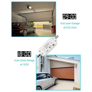 TLILY Tuya WIFI 2.4G Smart Garage Door Opener Controller Open and Close By Phone APP Compatible Home EU Plug