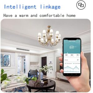TLILY Tuya Wifi Air Quality Monitor Smart Home CO2 Detector Formaldehyde VOC CH2O Temperature Humidity Detector, Zigbee