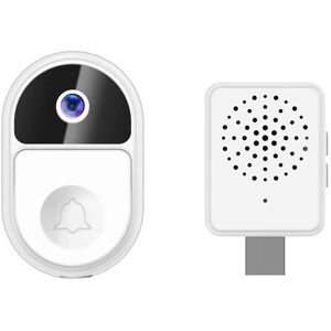 Tlily - Wifi Door Bell 1080P Waterproof Real Time Tuya Smart Doorbell Wireless Intercom Camera White
