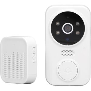 TEHTUY 1080P Video Doorbell Camera, Smart Night Vision, 2-Way Voice Control, Wireless WiFi Video Doorbell with Wide-Angle HD Lens TEHTUY 1080P Video Doorbell Camera, Smart Night Vision, 2-Way Voice Control, Wireless WiFi Video Doorbell with Wide-Angle HD Lens