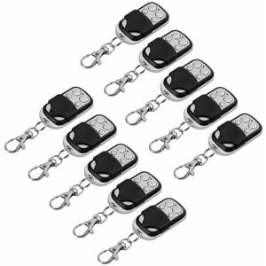 DEWDAT 10Pcs Electric Cloning Universal Gate Garage Door Opener Remote Control Fobs 433MHz Replacement Key Fob DEWDAT 10Pcs Electric Cloning Universal Gate Garage Door Opener Remote Control Fobs 433MHz Replacement Key Fob