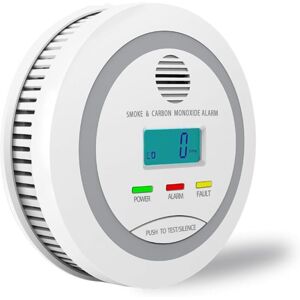 BEXTCOK 2-in-1 Smoke and Carbon Monoxide Detector – Safety Alarm with LCD Display, Audible and Visual Alarms for Home, Garage, and Caravan BEXTCOK 2-in-1 Smoke and Carbon Monoxide Detector – Safety Alarm with LCD Display, Audible and Visual Alarms for Home, Garage, and Caravan
