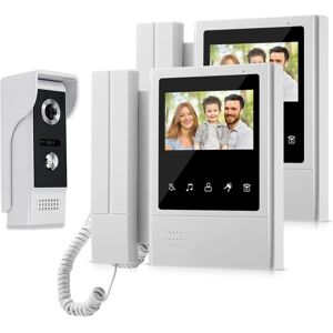 YS-YALOTRS 4.3'' TFT color wired video intercom door phone ringer system for home 700TVL IR night vision outdoor camera door phone, 1 camera 2 monitors YS-YALOTRS 4.3'' TFT color wired video intercom door phone ringer system for home 700TVL IR night vision outdoor camera door phone, 1 camera 2 monitors