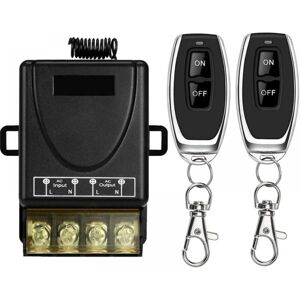 CYSLMUK 433Mhz High Power Wireless Remote Control Switch, ac 220V/240V/110V 30A rf Remote Control for Light, Water Pump, Household Appliances, Agricultural CYSLMUK 433Mhz High Power Wireless Remote Control Switch, ac 220V/240V/110V 30A rf Remote Control for Light, Water Pump, Household Appliances, Agricultural