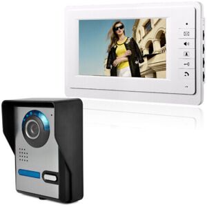 LIIYIELA 7-inch LCD video doorbell, tone, intercom, camera, monitor, home security system, 110-240 V (EU) LIIYIELA 7-inch LCD video doorbell, tone, intercom, camera, monitor, home security system, 110-240 V (EU)