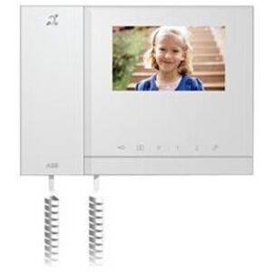 NIESSEN ABB M22303-W-02 Intercom 4.3" color video door phone with induction loop White - 2 wires NIESSEN ABB M22303-W-02 Intercom 4.3" color video door phone with induction loop White - 2 wires