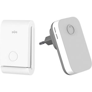 ALWAYSH Self-generating wireless doorbell 200 meters Waterproof electronic chime, 1 ring receiver plug-in with 1 kinetic transmitter, 38 melodies with 4 ALWAYSH Self-generating wireless doorbell 200 meters Waterproof electronic chime, 1 ring receiver plug-in with 1 kinetic transmitter, 38 melodies with 4