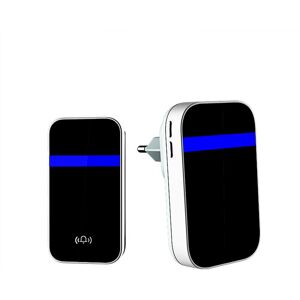 ALWAYSH Wireless Self-Generating Doorbell, 1 Bell Receiver with 1 Kinetic Transmitter, 38 Melodies at 4 Volume Levels, 200 Meters Waterproof Electronic Chime ALWAYSH Wireless Self-Generating Doorbell, 1 Bell Receiver with 1 Kinetic Transmitter, 38 Melodies at 4 Volume Levels, 200 Meters Waterproof Electronic Chime