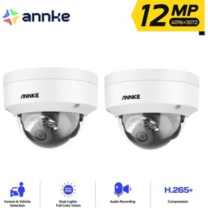 ANNKE 2PCS 12MP Dome Security Camera - Color Night Vision - Remote Access ANNKE 2PCS 12MP Dome Security Camera - Color Night Vision - Remote Access