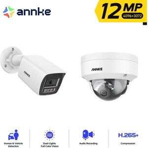 Annke - 2 x 12MP Outdoor Security Cameras, Vehicle/Person Detection, Color Night Vision, Remote Access Annke - 2 x 12MP Outdoor Security Cameras, Vehicle/Person Detection, Color Night Vision, Remote Access