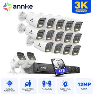 5MP 16CH Outdoor cctv System with 4TB 2-Way Audio, Person and Vehicle Detection, ir Night Vision, Email Alert app/pc Remote 16×Cameras - Annke 5MP 16CH Outdoor cctv System with 4TB 2-Way Audio, Person and Vehicle Detection, ir Night Vision, Email Alert app/pc Remote 16×Cameras - Annke