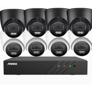 Annke - 5MP Outdoor Security Camera Kit, 8 Color Cameras with Night Vision, Motion Detection, 4TB hdd Annke - 5MP Outdoor Security Camera Kit, 8 Color Cameras with Night Vision, Motion Detection, 4TB hdd