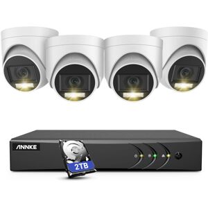 Annke - 8CH Video Security System 5 in 1 H.265+ dvr Recorder 2MP Camera Outdoor Waterproof Protection cctv Kit 4Camera - 2TB hdd Annke - 8CH Video Security System 5 in 1 H.265+ dvr Recorder 2MP Camera Outdoor Waterproof Protection cctv Kit 4Camera - 2TB hdd