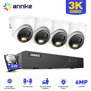 Annke - Outdoor poe cctv Kit 4x5MP ip Cameras Two Way Talk,Color Night Vision, Motion Detection, app/pc Remote 4TB Annke - Outdoor poe cctv Kit 4x5MP ip Cameras Two Way Talk,Color Night Vision, Motion Detection, app/pc Remote 4TB