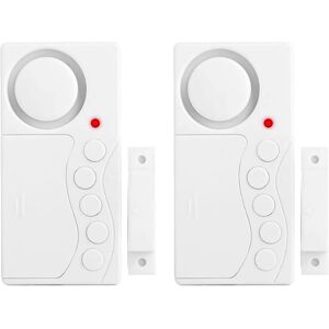 GOTRAYS Battery Operated 108dB Wireless Door Alarm with 3/15/30/60 Seconds Adjustable Delay, 2 Pack GOTRAYS Battery Operated 108dB Wireless Door Alarm with 3/15/30/60 Seconds Adjustable Delay, 2 Pack
