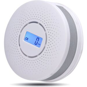 COAVAS Carbon Monoxide Combination Smoke Detector, Portable Battery Operated Travel co Alarm with Audible Warning and led Digital Display (Includes 3 aaa COAVAS Carbon Monoxide Combination Smoke Detector, Portable Battery Operated Travel co Alarm with Audible Warning and led Digital Display (Includes 3 aaa
